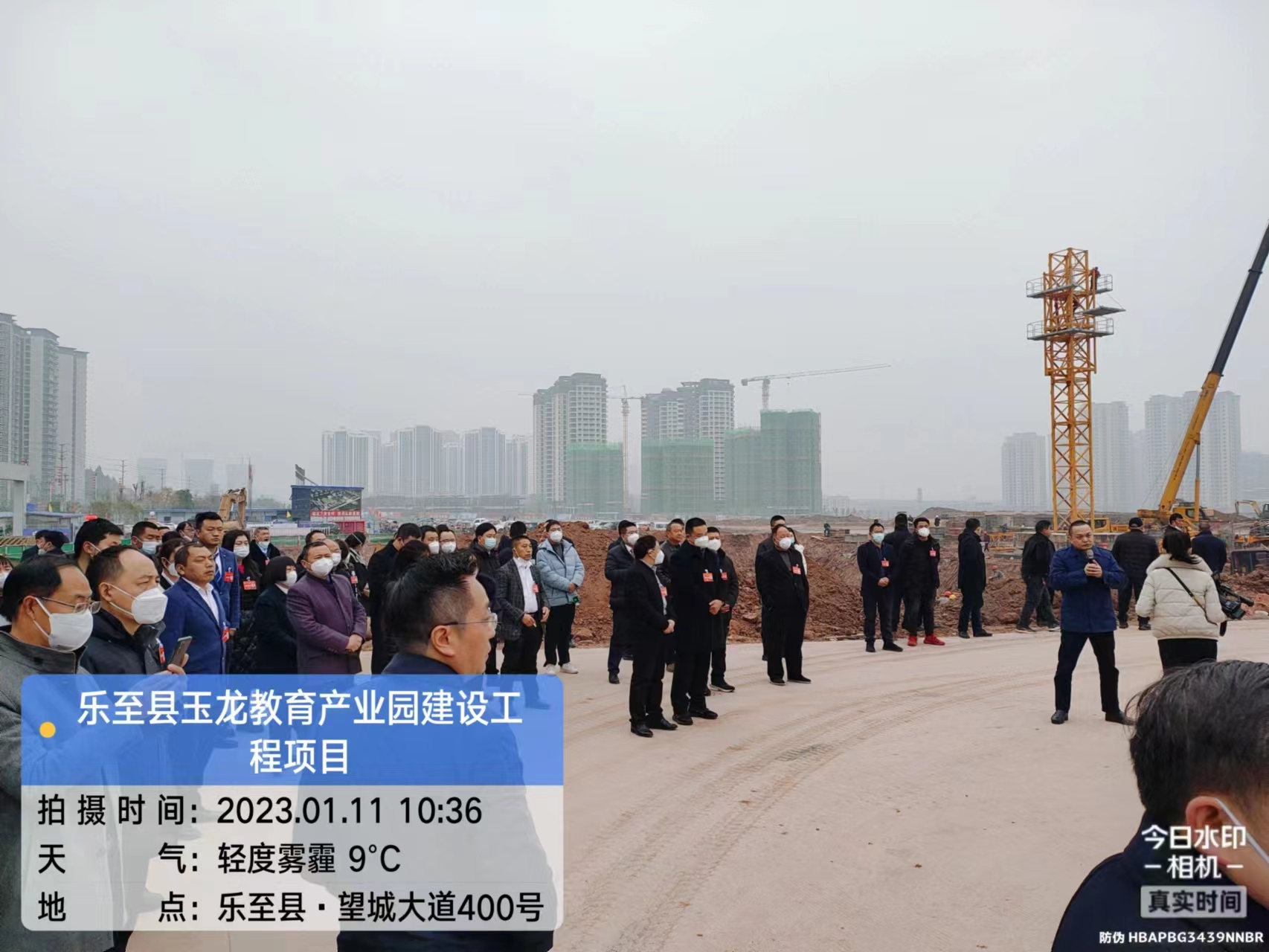 縣人大代表視察縣重點建設項目工程